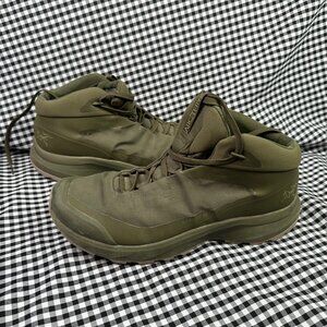 Arc'Teryx Aerios Mid Olive Army Green Minimalist Hiking Gorpcore Shoe Wmn's 7.5